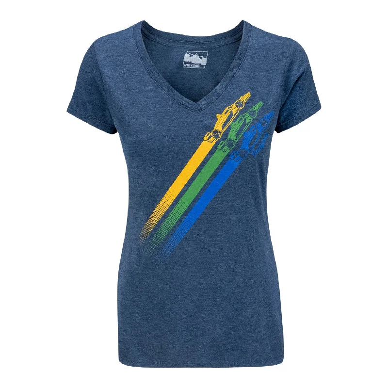 Ladies INDYCAR 3 Stripe 2.0 T-Shirt