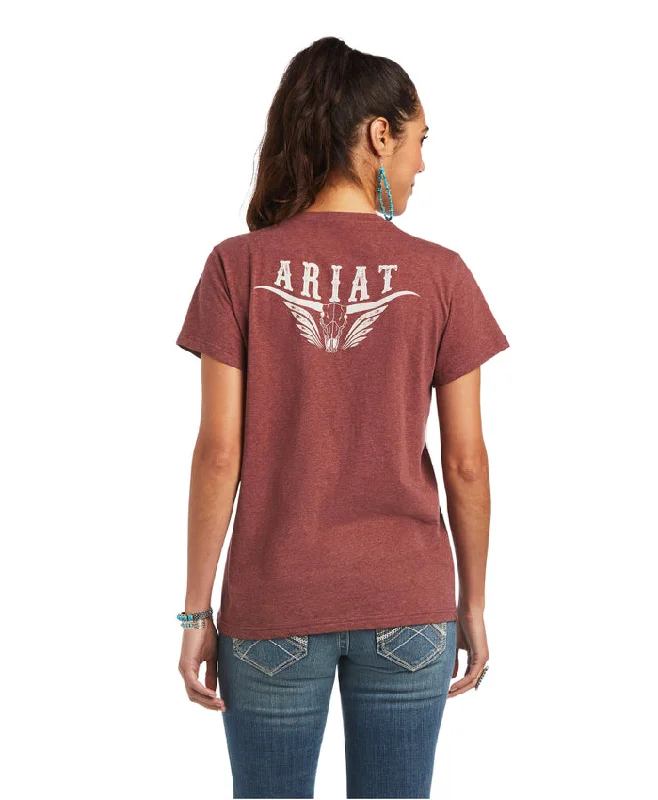 Women’s REAL Relaxed Longhorn Tee - Roasted Russet