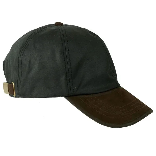 Baseball Cap Hamilton Wax Leather Black